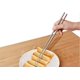 thumbnail image 4 of pares de palillos extra largos de acero inoxidable de 14 pulgadas para cocinar y freír fideos., 4 of 7