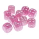 thumbnail image 4 of 10 Dados Digitales De Plástico De 6 Lados D6 Para Accesorio De Juego De Barra De Fiesta Rosa, 4 of 4