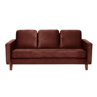 Latam Home - Sofa Venecia 3C Tela Velvet Chocolate