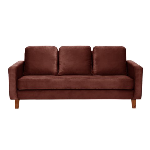Latam Home - Sofa Venecia 3C Tela Velvet Chocolate