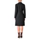 thumbnail image 3 of INSPIRE CHIC Vestido Blazer de Tweed para Mujer con Cuello, Doble Botonadura, Línea A, Formal para Trabajo, Talla 2XL, Negro, 3 of 5