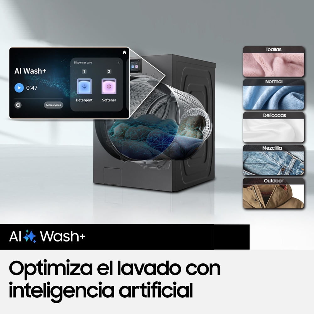 Samsung WF90F25ADSZS 25 kg Acero Oscuro, foto 5