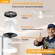 thumbnail image 2 of Ventilador de techo OPONL con luz y control remoto, 2 of 3