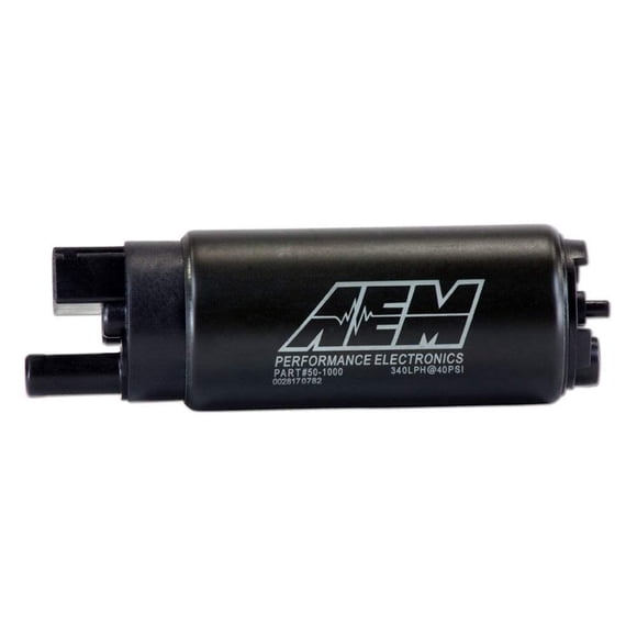 Bomba de combustible AEM 50-1000 de alto caudal para tanque, negra, 10,3 x 3,9 x 3,9 cm