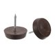 thumbnail image 1 of Uxcell Clavos en Deslizadores de Muebles, Paquete de 25 Patas de Muebles de Plástico de 19mm, Marrón, 50, 1 of 5