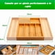 thumbnail image 5 of Organizador de Cubiertos para Cajones Organizador de Bambú de Cocina Porta utensilios expandible, 5 of 6