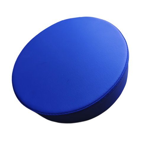 Magideal - Asiento Redondo Para Taburete Con Repuesto Acolchado Funda De Cuero Pu Extraíble Y Diseño Compacto Adecuado Para Bar Salón De Belleza Oficina Hogar Ba Azul