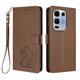 thumbnail image 1 of Funda Volteable tipo Billetera con Correa para Infinix Note 50X 5G, Marrón, 1 of 6