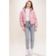 thumbnail image 5 of Chaqueta Puff Con Capucha Y Cierre De Cuero Sintético Pu Rosa, 5 of 5