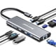 thumbnail image 1 of Hub USB C Ethernet Hiearcool 8 en 1 con HDMI 4K @60 para MacBook Pro, 1 of 7