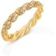 thumbnail image 1 of Anillos de Boda de Oro Torcido para Mujer con Acabado Cepillado Anillos de Plata Esterlina 925 Anillos de Diamante de Oro Simulado Anillos Llamativos Anillos de Compromiso de CZ para Mujer, 1 of 7