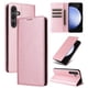 thumbnail image 1 of Funda Cartera para Samsung Galaxy S25 FE con Ranuras Tarjetas y Soporte - Protección Completa Oro rosa, 1 of 5