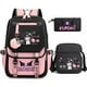 thumbnail image 1 of 3pcs Kuromi Backpacks Patchwork Capacity Women Men Travel Mochilas With Shoulder Bags Ins Laptop Teens School Bags, 1 of 3