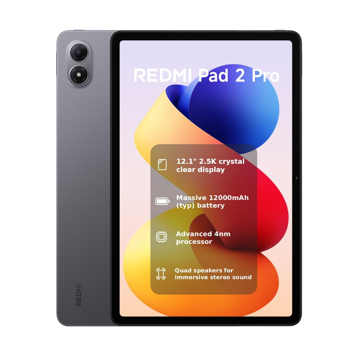Xiaomi Redmi Pad 2 Pro Solo Wifi (sin Llamadas Ni Mensajes De Texto) Altavoces Octa Core 4 De 12,1 P