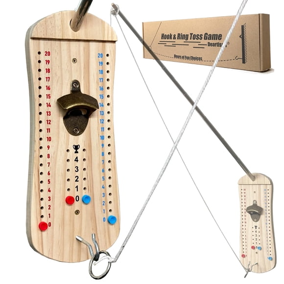 Juego Deartisan para lanzar anzuelos y anillos, diversión en interiores y exteriores