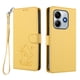 thumbnail image 1 of Funda Volteable con Diseño de Gato para Xiaomi Redmi Note 14 5G, Amarillo, 1 of 6