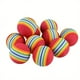 thumbnail image 4 of 10pcs Rainbow Ball Colorful Ball Cat Toy Ball Foam Cotton Ball Pet Toy Ball Small Dog Toys, 4 of 5