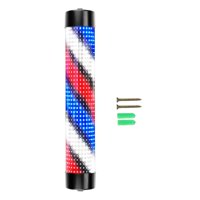 Magideal - Luz Giratoria Impermeable Para Poste De Peluquería, Iluminación Empotrada Para Peluquería, Lámpara De Señalización, Luces De Rayas Led Impermeables Pa 15Cmx95Cm Negro