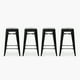 thumbnail image 1 of Pack Tolix Taburetes 67 Metal x4 Negro, 1 of 5