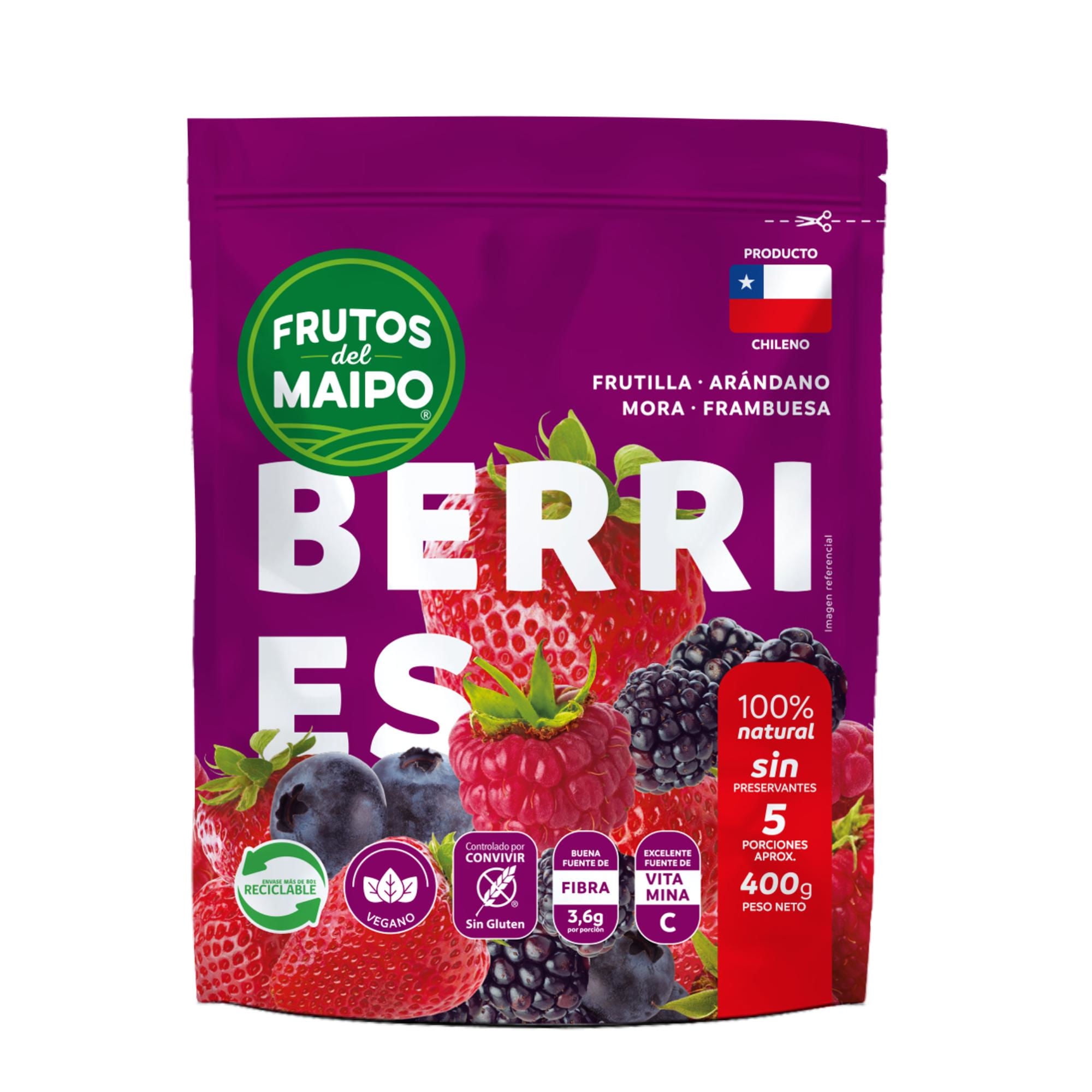 Mix De Frutras Berries Congelados 400 g Frutos del Maipo