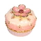 thumbnail image 4 of Joyero esmaltado con bisagras, caja para guardar baratijas, joyero con forma de pastel para manualidades, decoración del hogar, escritorio, interior y rosa, 4 of 5