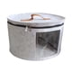thumbnail image 2 of Caja Organizadora De Sombreros Portátil De Fieltro Redonda Para Sala De Estar, Ropa, Viajes, Gris Claro, 2 of 5