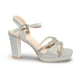 thumbnail image 2 of Sandalia Taco Plata Pand-G, 2 of 5