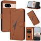 thumbnail image 1 of Funda Cartera Fibra de Carbono para Google Pixel 8 con Soporte y Cierre Magnético Marrón, 1 of 6
