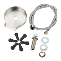 Magideal - Enjuagador Para Grifo De Vidrio, Arandela De Vaso, Vástago De Montaje De Vástago De 8Cm Hecho De Latón, Accesorio De Aplicación Amplia Eficiente