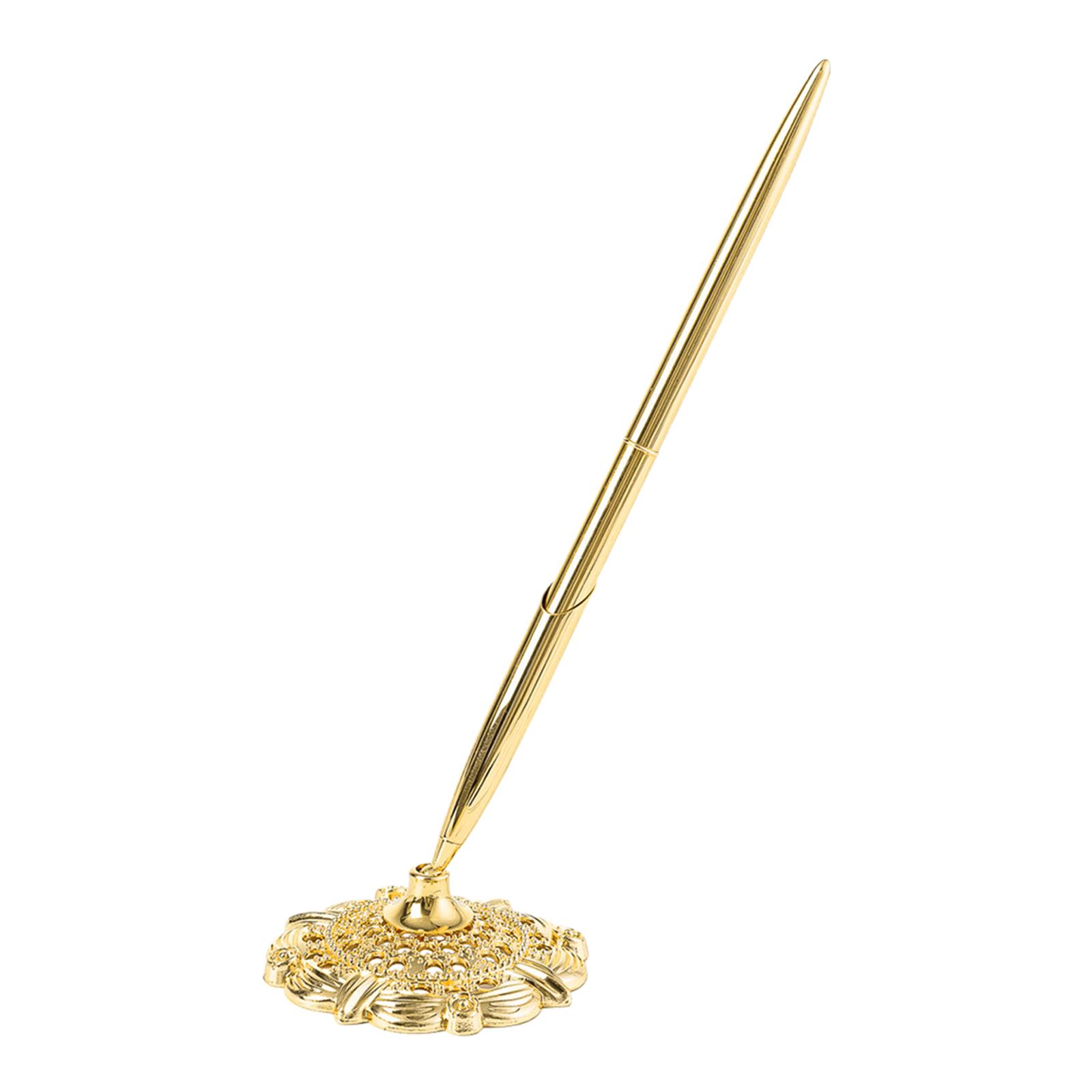 Bothyi - Bolígrafo De Registro De Boda, Bolígrafo De Invitados De Moda Para Centro De Mesa De Fiesta De Compromiso, Dorado