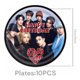 thumbnail image 2 of Pack 10 Platos Stray Kids Stay Cumpleaños 23 Cm Carton Fans Rojo, 2 of 5