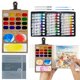 thumbnail image 1 of Set de pintura acuarela genérico de 24 colores con kit de viaje de 8 piezas, 1 of 7