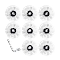 Ioensy - Ruedas Luminosas Para Patines, Piezas Interiores, Rodamientos De Monopatín Instalados Coloridos, 8 Uds.