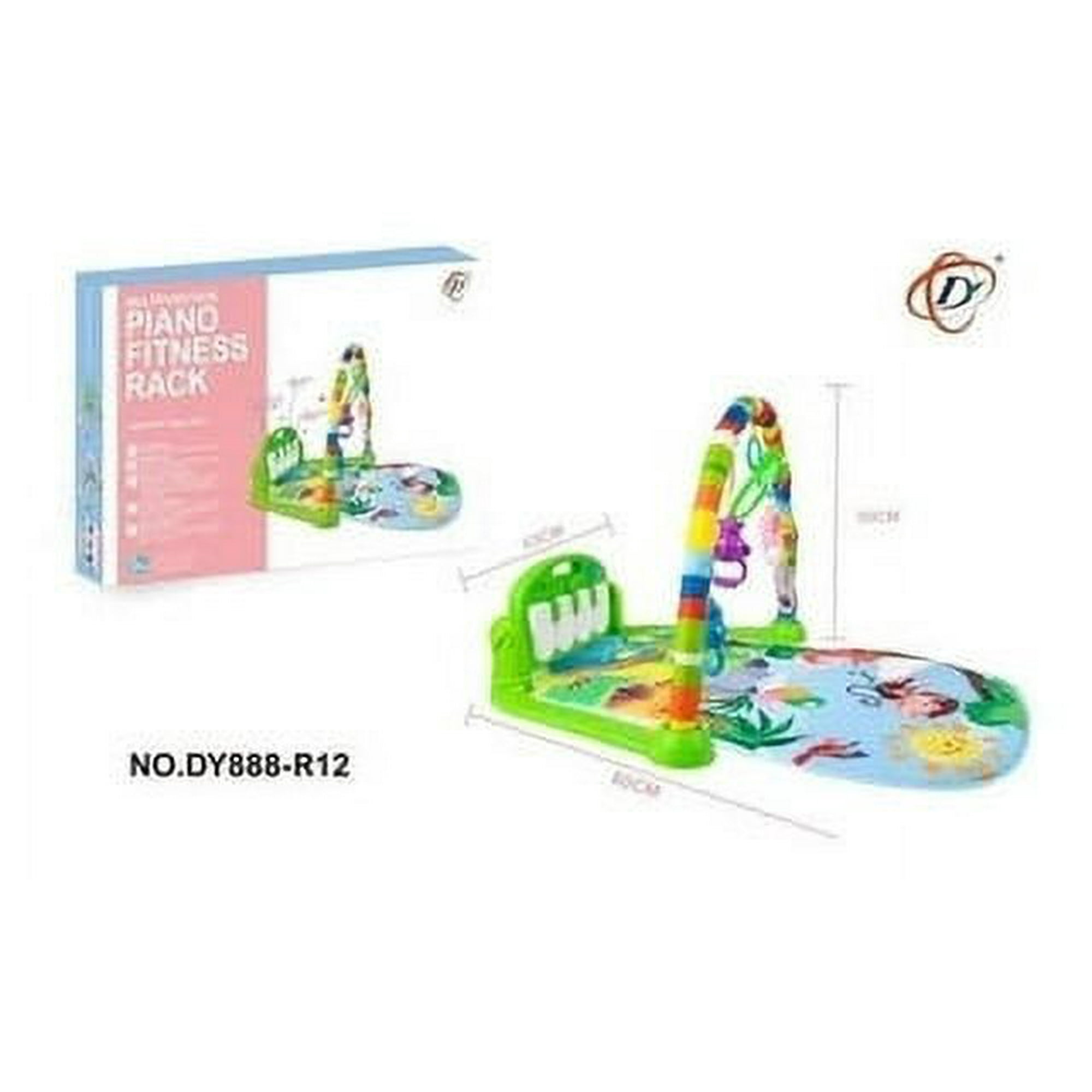 Genérico - Alfombra Gimnasio Musical Con Piano Para Bebe Verde