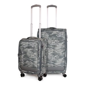 Nautica - Pack 2 Maletas De Tela S+M Barham Gris