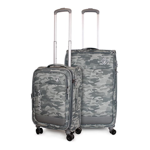 Nautica - Pack 2 Maletas De Tela S+M Barham Gris