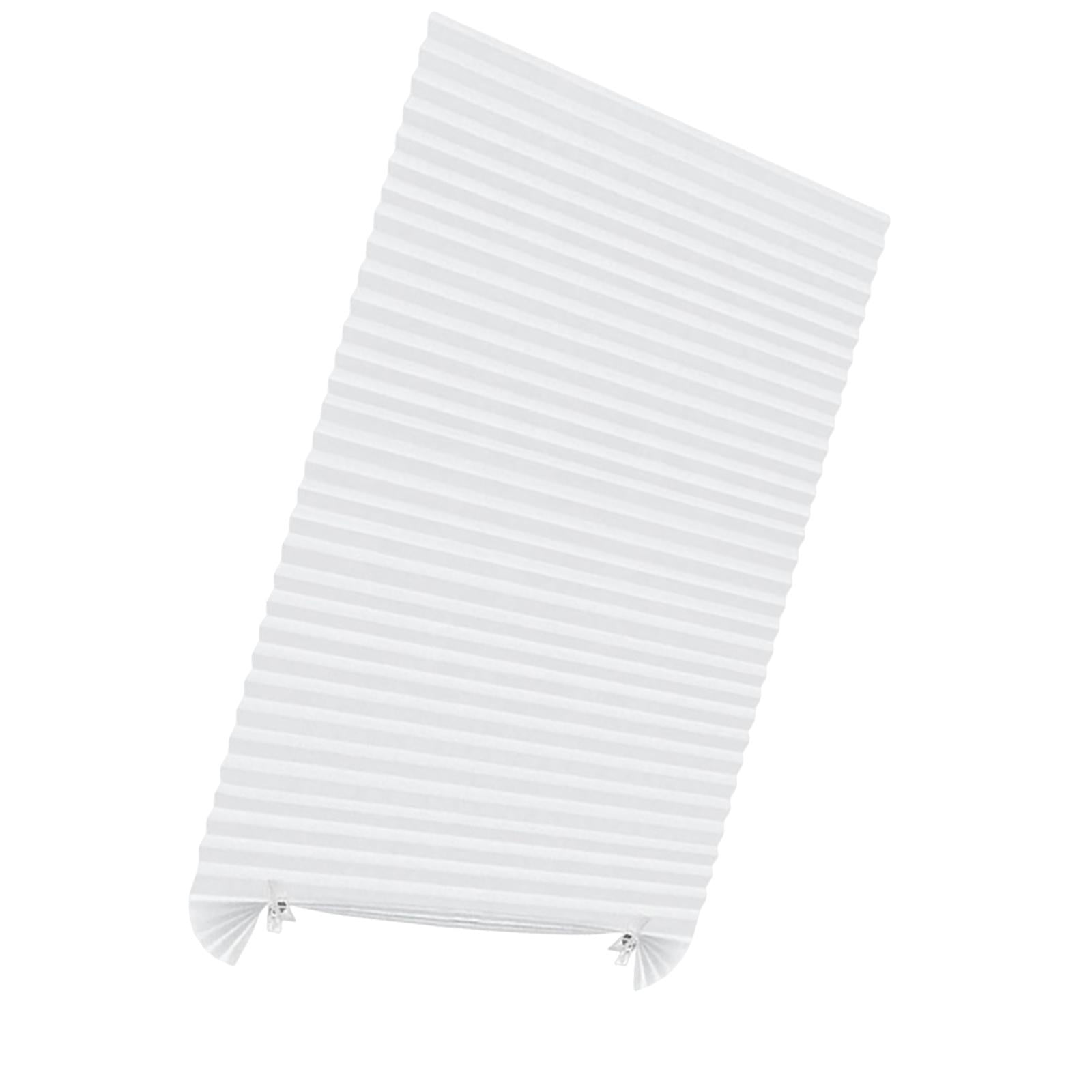 Magideal - Persianas Plisadas Temporales, Fáciles De Cortar Y Ajustar, Ideales Para Decorar El Hogar. Fibra De Poliéster, Fácil De Instalar Y Proteger La Privaci Blanco 60x180cm