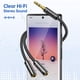 thumbnail image 2 of Separador de auriculares Syncwire, trenzado de nailon, 3,5 mm, macho a 2 hembras, 2 of 7