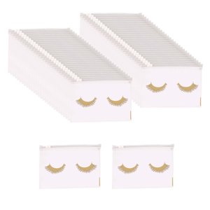 Ioensy - 50 Bolsas Reutilizables Para Pestañas, Bolsas De Maquillaje, Ligeras, Multifuncionales, Prácticas L