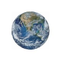 Genérico - Puzzle, Rompecabezas Redondo Planeta Azul