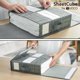 thumbnail image 3 of Caja de almacenamiento SUOCO 8 unidades plegable gris con ventana y etiqueta, 3 of 6