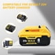 thumbnail image 4 of Batería qamqfsou 8000 mAh 20V Max, paquete de 6 para DeWalt, 4 of 7