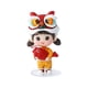 thumbnail image 2 of Pequeña Muñeca China Estatuilla Artesanías Para Decoración De Escritorio Torta Decoración Niña, 2 of 3