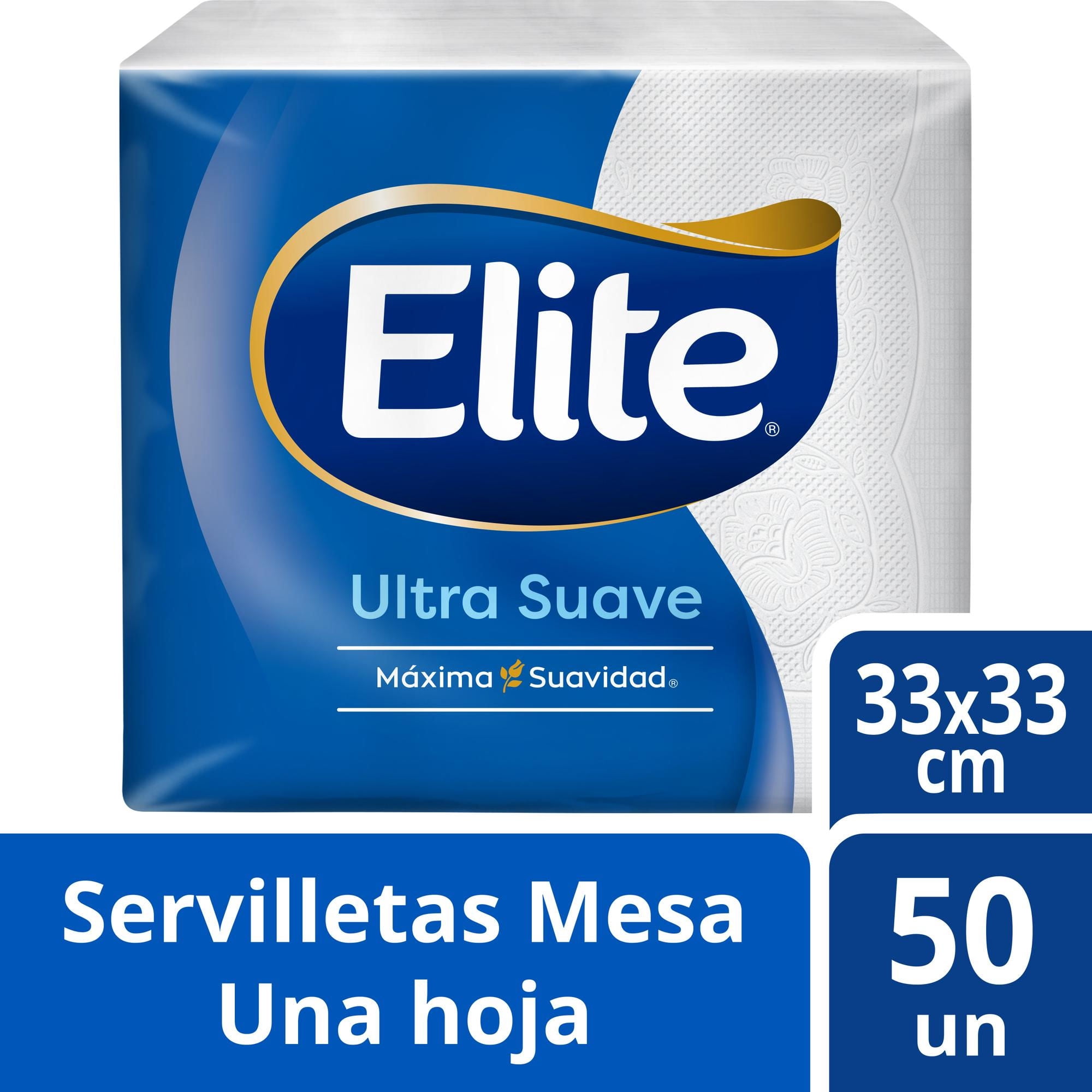 Elite - Servilletas Mesa Ultra Suave Una Hoja 33X33Cm