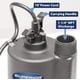 thumbnail image 2 of Bomba utilitaria sumergible Superior Pump 91250 1800GPH 1/4HP, 2 of 7