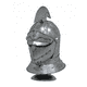 thumbnail image 2 of Casco Medieval Casco Caballero Silver Con Soporte, 2 of 3