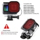 thumbnail image 2 of Filtros de lentes de buceo QiUniu para GoPro Hero 8-12 negros con funda, 2 of 9