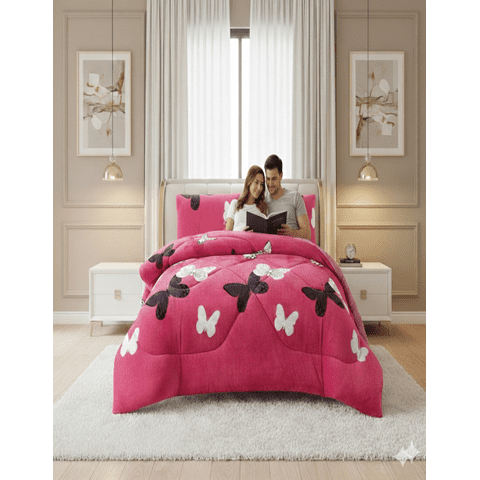 Mylhogar - Cubrecama Plumón Chiporro 2 Plazas Extra Suave Térmico Premium