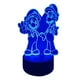 thumbnail image 3 of Lampara Ilusion 3D Mario y Luigi de 7 colores, Base touch, 3 of 6