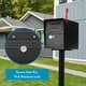 thumbnail image 2 of Buzón Architectural Mailboxes 6200B-10 con cierre, negro, 46 x 38 x 29 cm, 2 of 9
